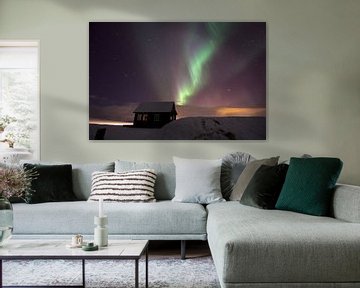 Polarlicht über Island. von Leon Eikenaar