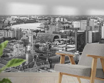 Het geweldige uitzicht op de skyline van Rotterdam van MS Fotografie | Marc van der Stelt