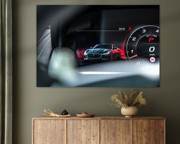 Dashboard of the revamped Jaguar F-Type Coupé R by Bas Fransen