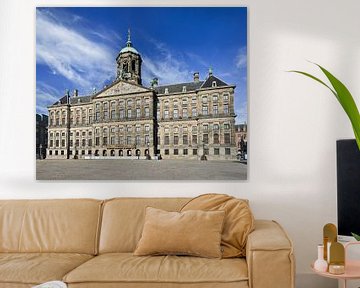 Palais royal sur la place du Dam Amsterdam sur Tony Vingerhoets