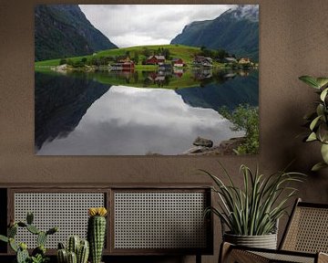 De mooiste Fjord Spiegel / The most beautiful Fjord mirror van Mark Veen