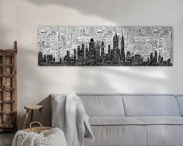 New York Doodle - Panorama by Nele VdM