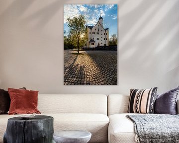 Spring evening at Klaffenbach moated castle by Daniela Beyer