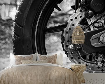 Motor, achterwiel, detailfoto van Nynke Altenburg