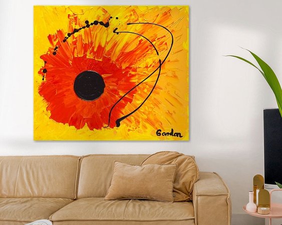 Example of the artwork in a room