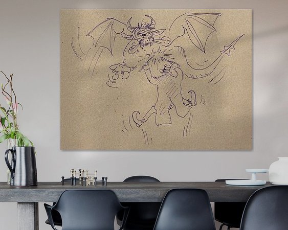 Example of the artwork in a room