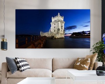 Torre Belem in the blue hour by Frank Herrmann