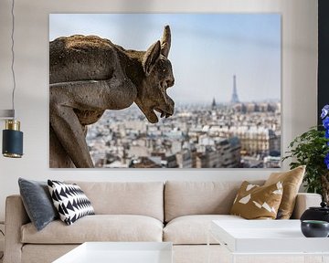 Uitzicht over Parijs vanaf de Notre Dame van Henk Meijer Photography