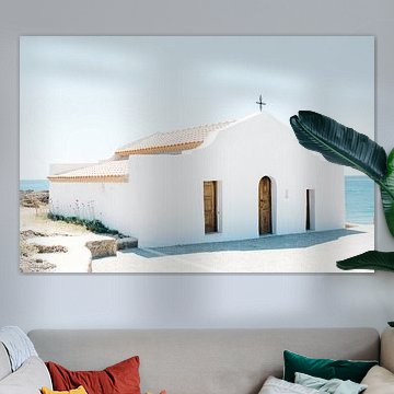 Église blanche sur l'église Saint-Nicolas de Zante