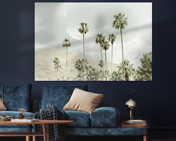 Palmbomen in de woestijn | Vintage van Melanie Viola