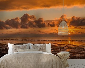 Sunset by the mudflats.