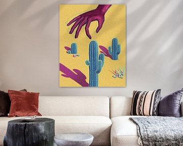 hand cactus saguaro van Klaudia Kogut
