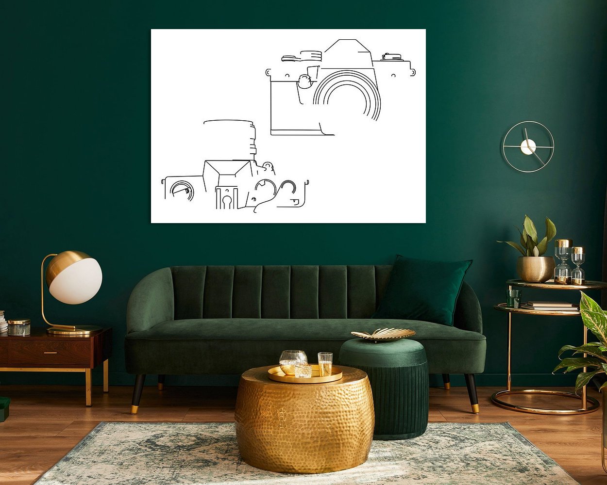 Example of the artwork in a room