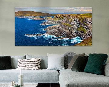 Panorama van de Ierse kust