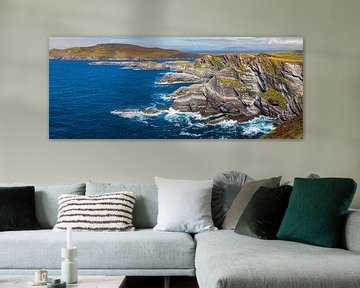 Panorama van de Ierse kustlijn van Henk Meijer Photography