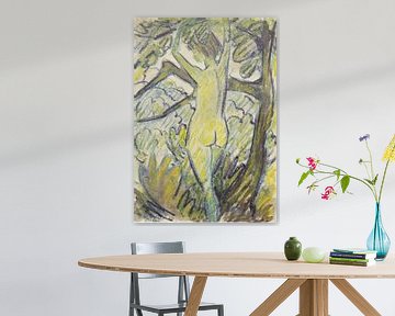 Staand naakt in een boom, Otto Mueller van Atelier Liesjes