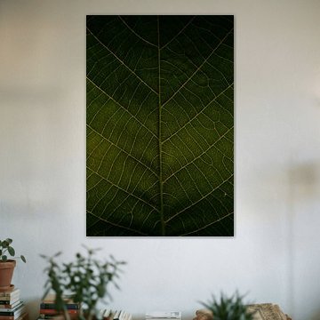 Blatt mit goldenen Adern