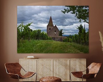 De kerk van Hunawihr, Frankrijk (Eglise Saint-Jacques-le-Majeur) van Discover Dutch Nature