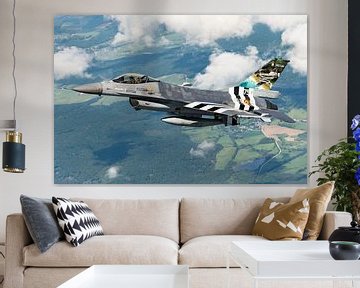F-16 with 75 years D-Day painting by Kris Christiaens