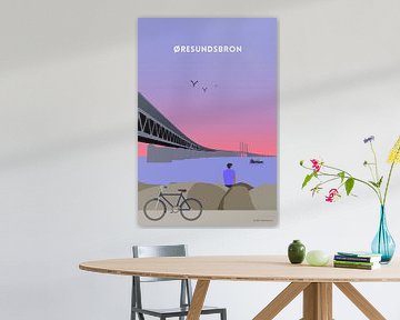 Öresundbrücke. Verbindet Schweden mit Dänemark. von Bart Sallé