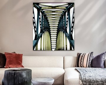 Brug abstract kleur van Wouter Van der Zwan