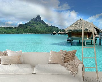Honeymoon bungalow in paradise in Bora Bora by iPics Photography