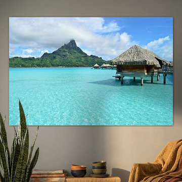 Tropisch paradijs resort in Bora Bora