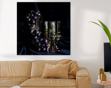 Römische Vasen mit Weintrauben von Peggy Peters