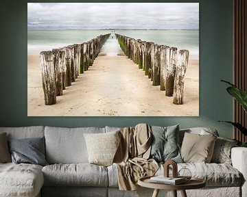 Strandmasten in Zeeland von Mark Bolijn