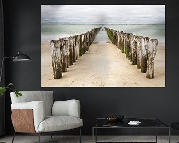 Strandmasten in Zeeland von Mark Bolijn