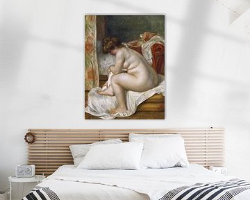 Frau nach ihrem Bad, Pierre-Auguste Renoir von Atelier Liesjes