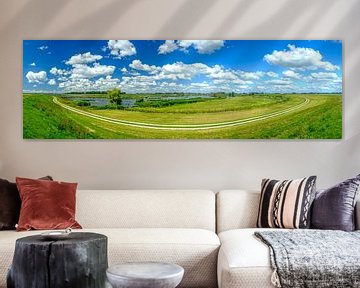 Reevediep waterway near Kampen in the IJsseldelta panorama by Sjoerd van der Wal Photography