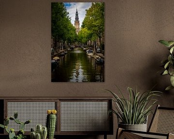 Amsterdam | Staalmeestersbrug met zicht op Zuiderkerk van Mark Zoet