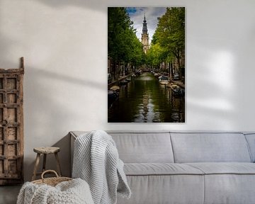 Amsterdam | Staalmeestersbrug met zicht op Zuiderkerk van Mark Zoet