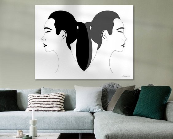 Example of the artwork in a room