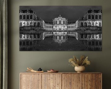 Dresdner Zwinger Panorama in zwart-wit van Tilo Grellmann | Photography