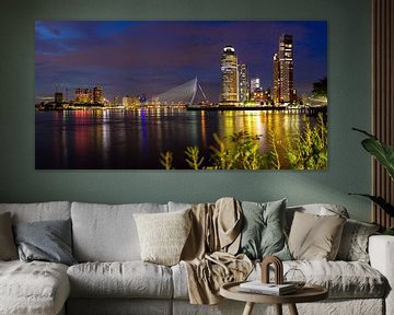 Skyline von Rotterdam Farbe von Klaus Lucas