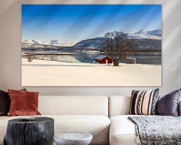 Winter op Senja eiland, Noorwegen van Adelheid Smitt