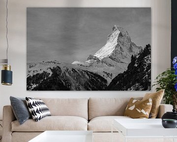 De Matterhorn in zwart wit van Mark Thurman