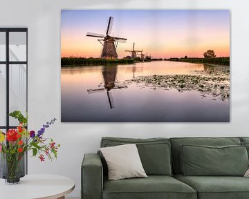 Windmills at sunset by Michael Bollen