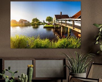 Zaanse Schans à l'heure d'or : un spectacle intemporel