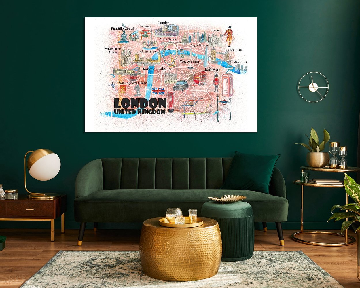Example of the artwork in a room