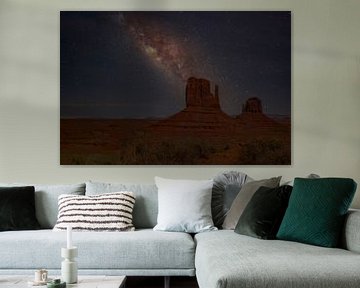 Monument Valley National Park met de Melkweg