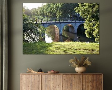 Brücke in der Abendsonne von Audrey Nijhof