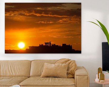 Le soleil couchant