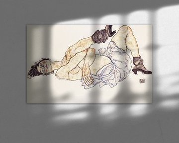 Liegender weiblicher Akt, Egon Schiele - 1917