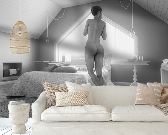 Example of the artwork in a room