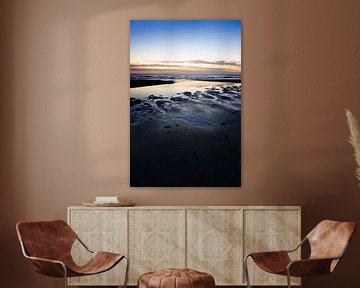 Zonsondergang Zandvoort aan Zee van Jan van de Laar