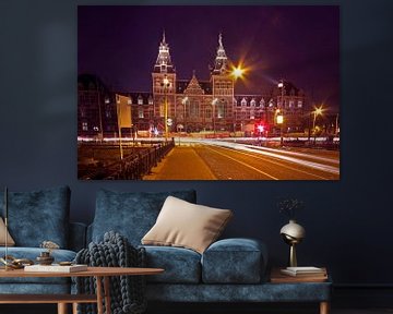 Rijksmuseum at night in Amsterdam in the Netherlands by Eye on You