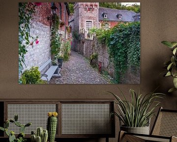 Romantisch steegje in Durbuy, België van Evert Jan Luchies